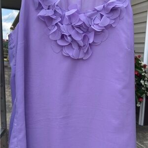 White House Black Market Lavender Sleeveless Top